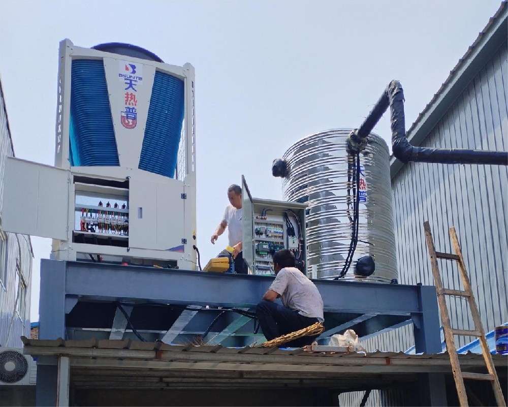 天津项目5000平米厂房空气能热泵